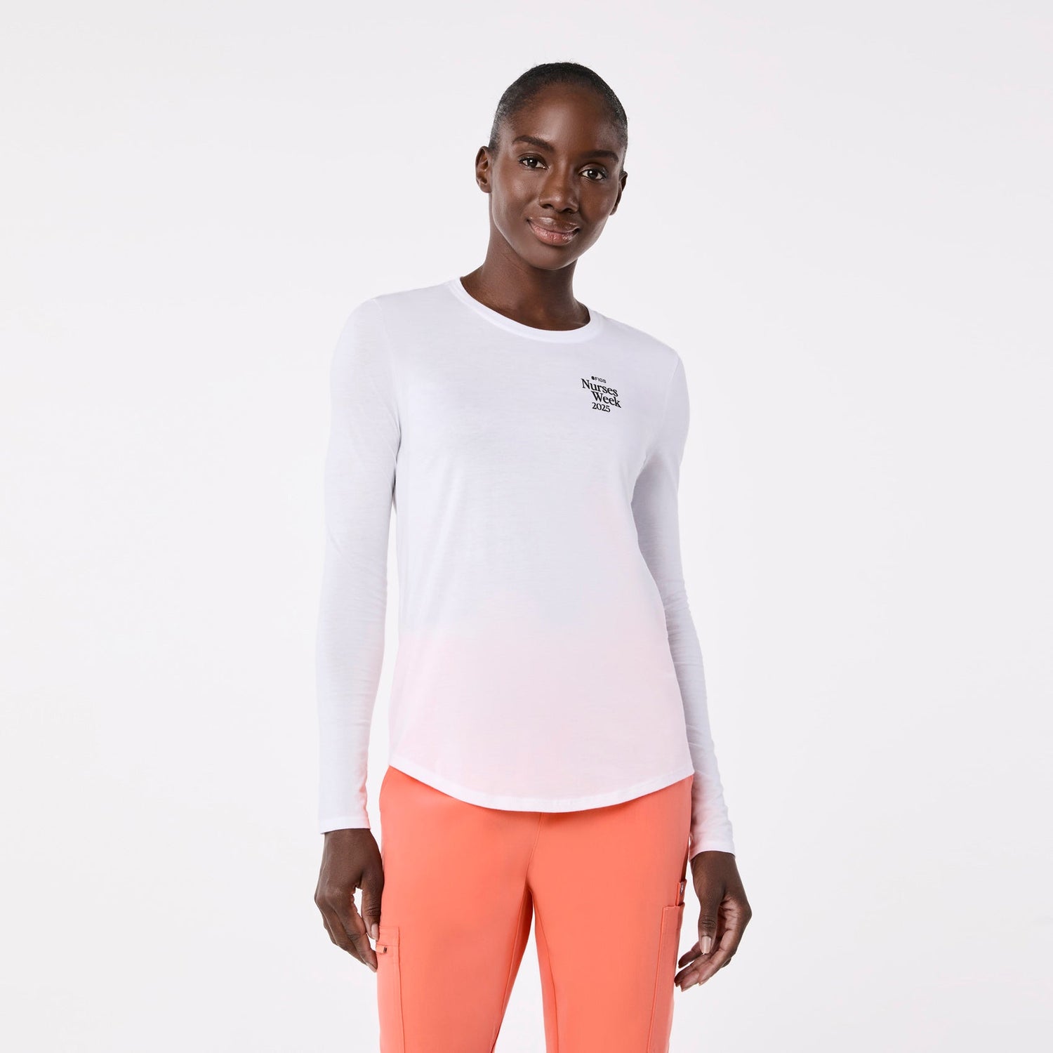 Favorite Snack Supersoft Longsleeve Underscrub - White
