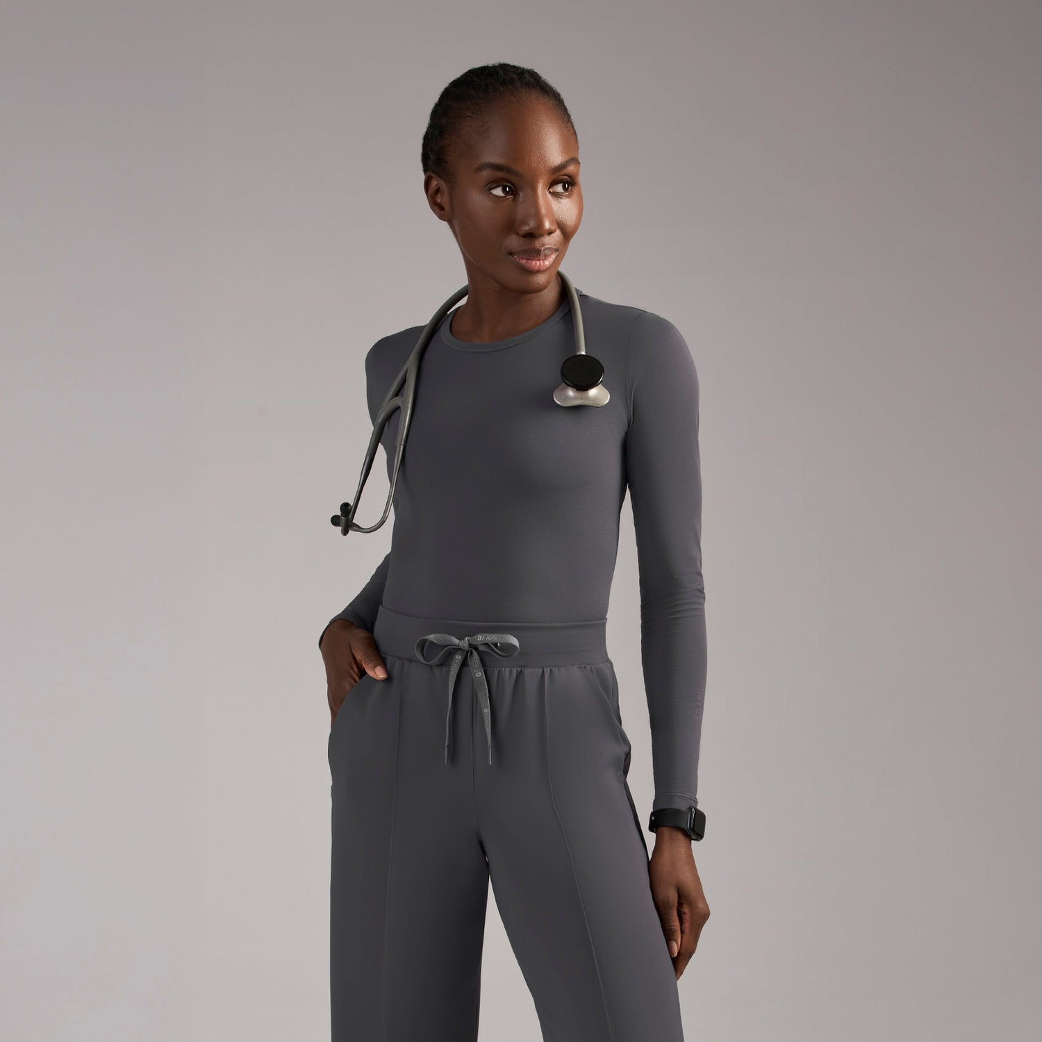 Technical Longsleeve Underscrub - Charcoal