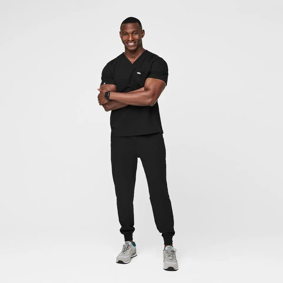 Leon Three-Pocket Scrub Top™ - Black