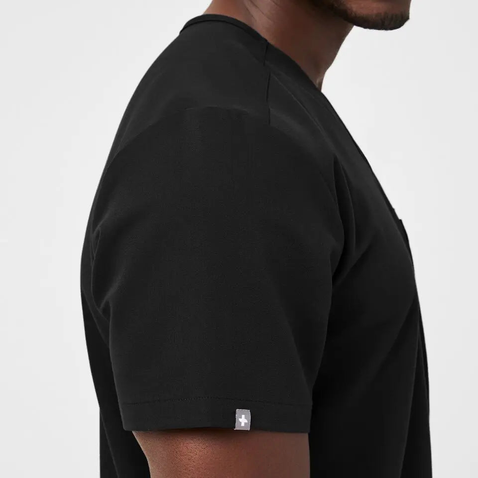 Leon Three-Pocket Scrub Top™ - Black