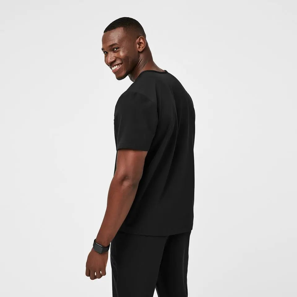 Leon Three-Pocket Scrub Top™ - Black