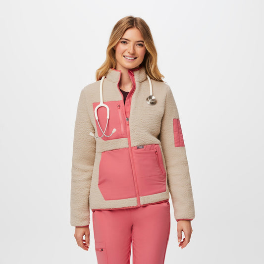 On-Shift Sherpa Jacket™ - Desert Rose/Latte