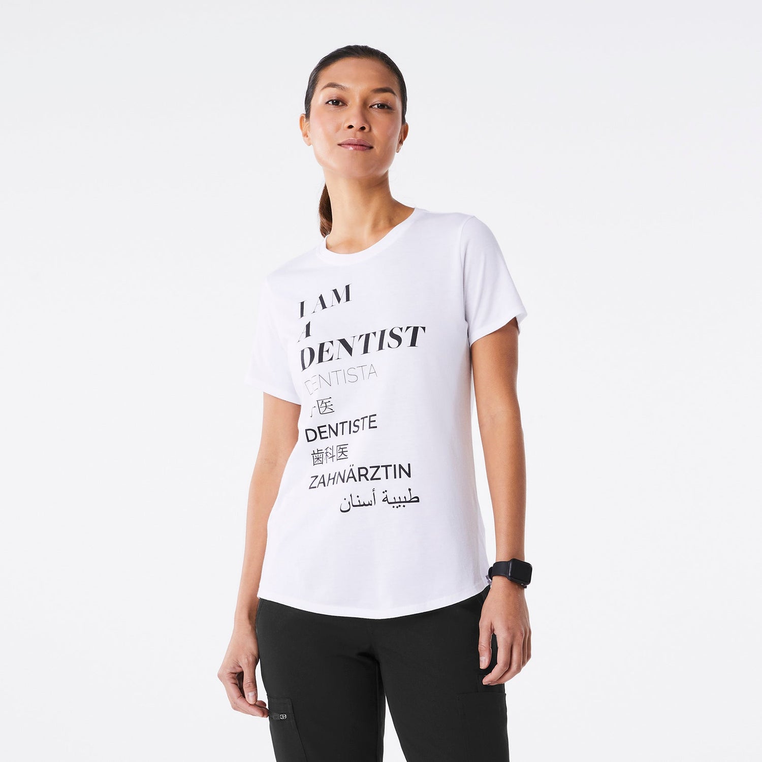 Dentist Supersoft Shortsleeve Underscrub - White