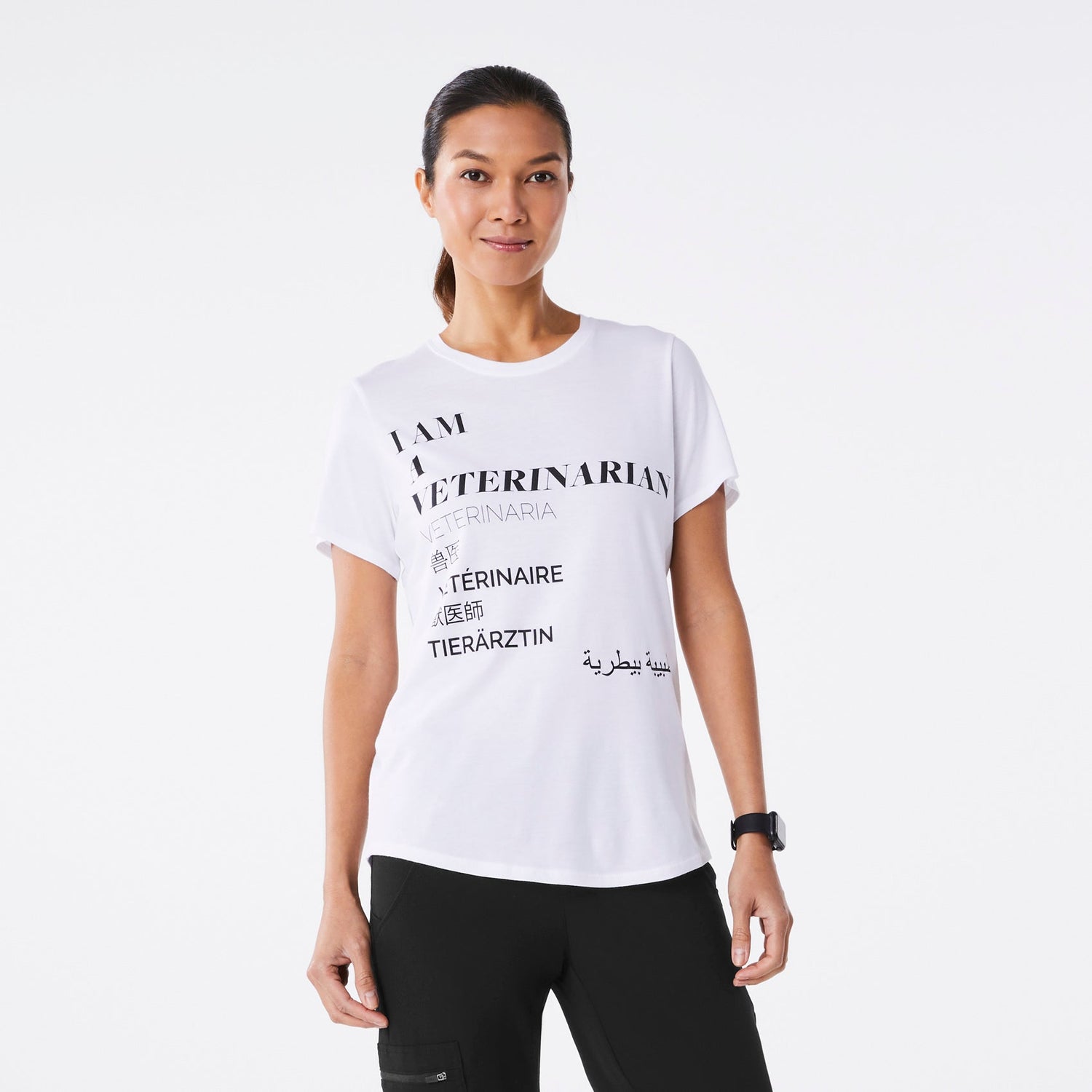 Veterinarian Supersoft Shortsleeve Underscrub - White