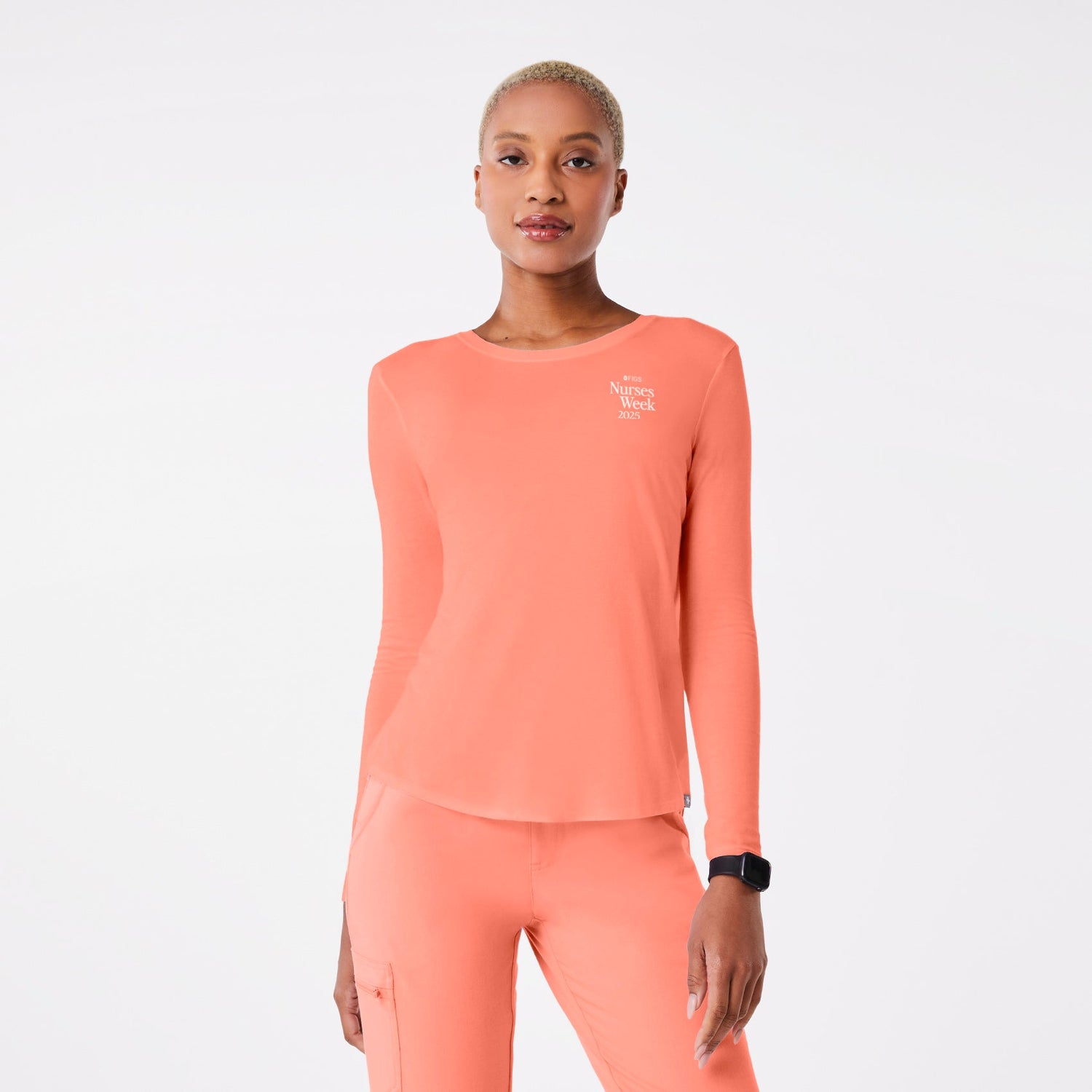 Favorite Vital Sign Supersoft Longsleeve Underscrub - Sunset Drift